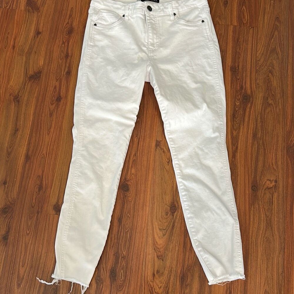 KUT from the Kloth white Donna hi rice skinny jeans size 6